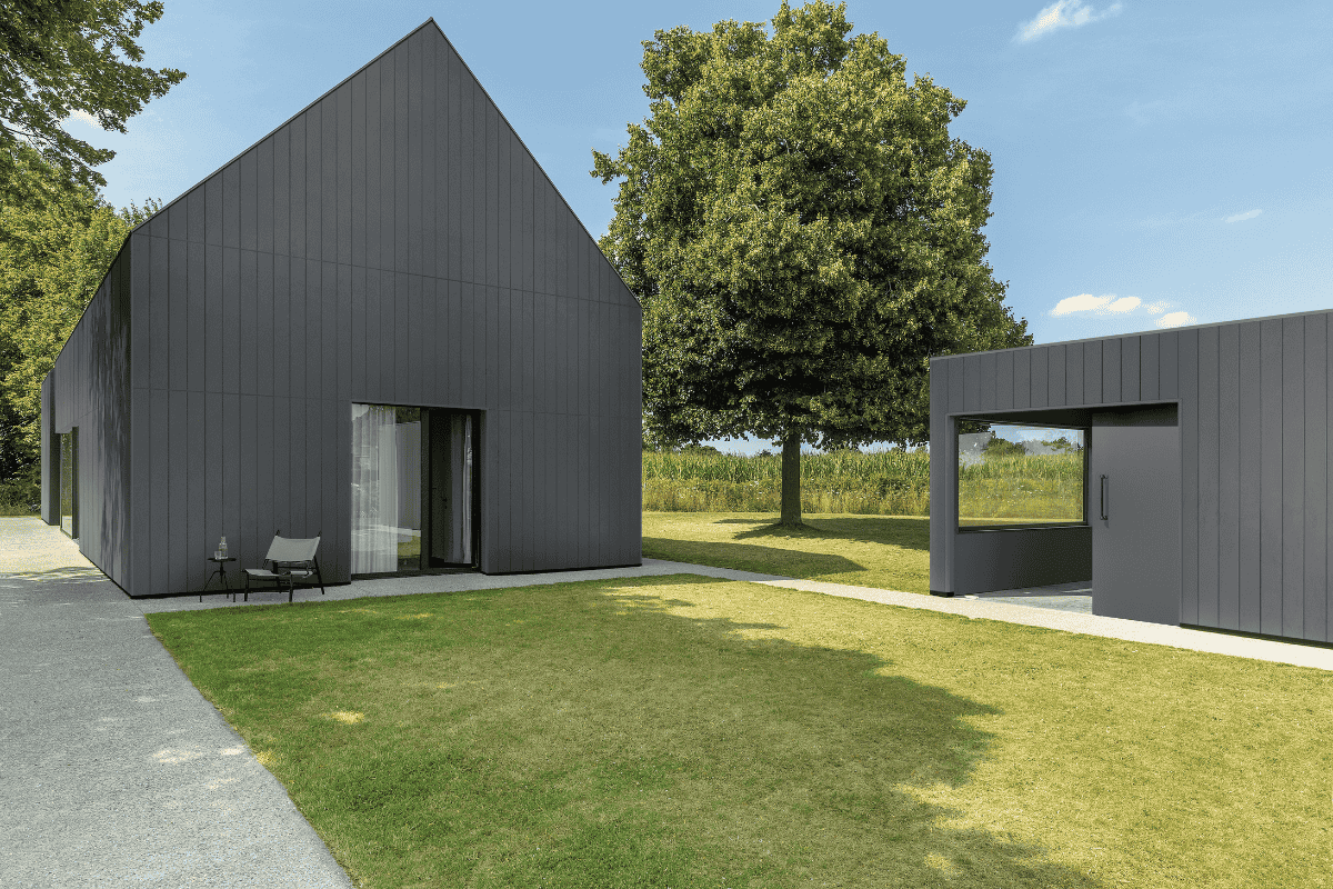 Example of Rainscreen Facades Cladding representative of projects shown in the CPD for Architects.