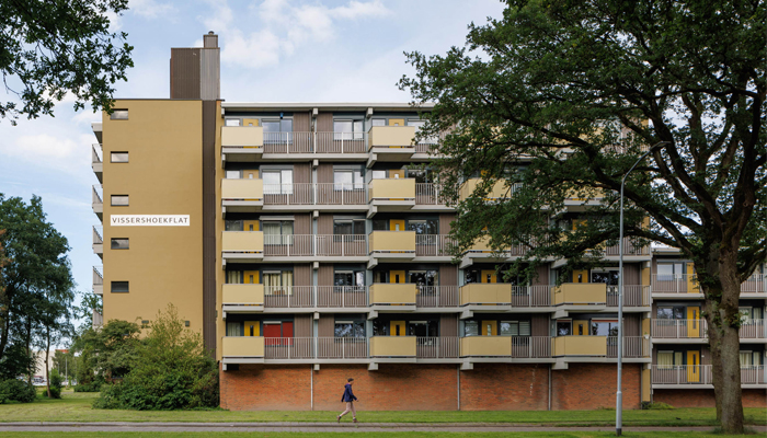 Façade durable, robuste et nécessitant peu d'entretien pour la résidence Vissershoek