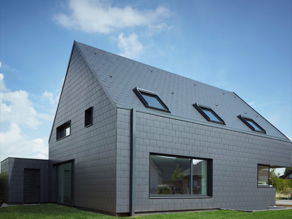 Passivhaus mit Cedral Dach- und Fassadenplatten