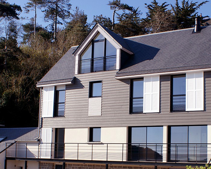 Bardage de façade gris, un look moderne et intemporel